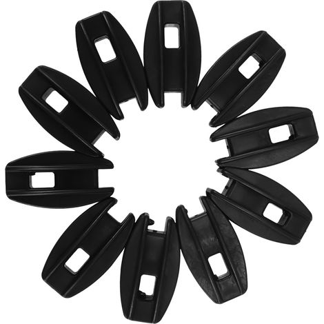 Isolateurs De Clôture Électrique Noirs pour Fil De Maintien Kit De 10 Pièces Isolants Robustes pour Clôture Électronique Agricole Solide pour Enclos Bovins (1/5)