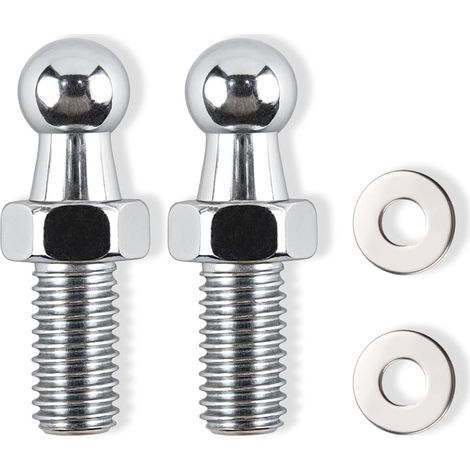 Vis Obturateur M8 avec Tête Sphérique, Boulon à Rotule en Acier Inoxydable pour Vérins et Fixations, Pièce de Montage pour Atelier Maison et Garage (1/5)
