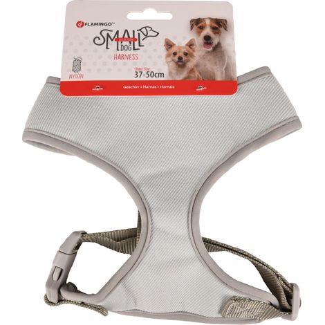 Harnais Small dog M, cou 35 cm corp réglable de 37 à 50 cm vert pour chien. - Flamingo