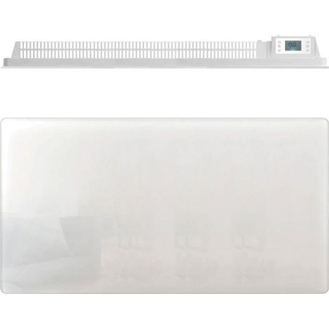 Radiateur électrique à inertie Deva 2000W WATTZ WZ1689 façade verre (1/4)