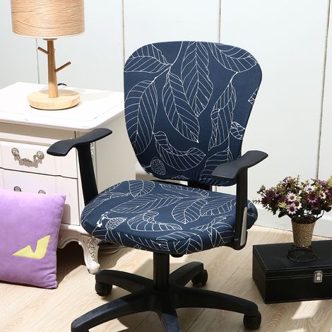 Housse De Chaise Amovible De Style Extensible Moderne - Housse De Chaise Amovible Et Résistante Pour Chaise De Bureau Rotative Chaise Pivotante Chaise, (Fauteuil Non Fourni) - 30 (1/4)