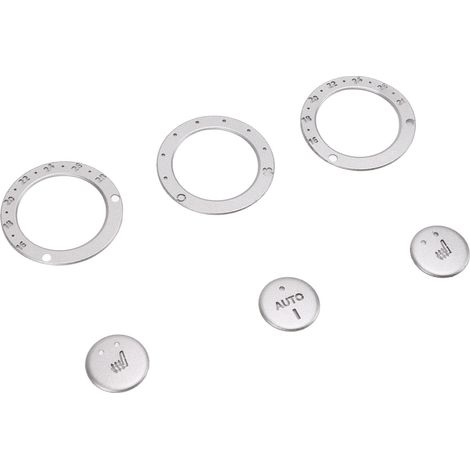 Manette de Commande de Climatisation Argent, Autocollant Décoratif de Remplacement pour Land Rover Freelander 2 L359 2007-2015, Kit de Garniture (1/5)