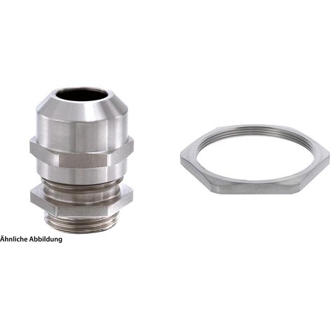 WISKA Presse-étoupe en acier inoxydable avec contre-écrou M63x1.5 avec joint torique Acier inoxydable (1.4305) Longueur de filetage 10,0 mm - 1 Stück
