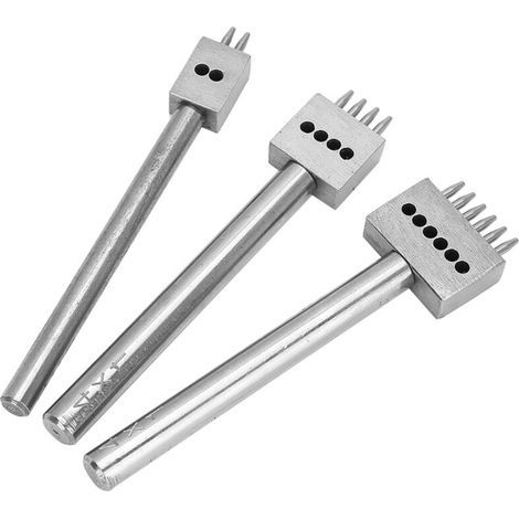 3PCS Outil de perforation d'espacement DIY Poinçonneuse pour ceinture (4mm(2+4+6) ) (1/4)