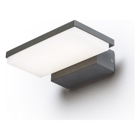 Lampada applique XYLO da parete grigio antracite  230V LED 8W IP54 3000K
