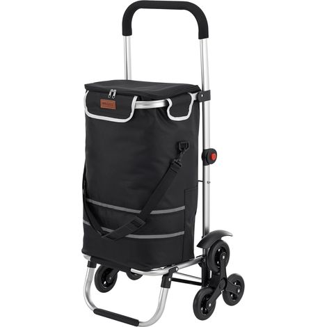Carro de compra con ruedas 100 x 45 x 36 cm negro 030009215 (1/5)