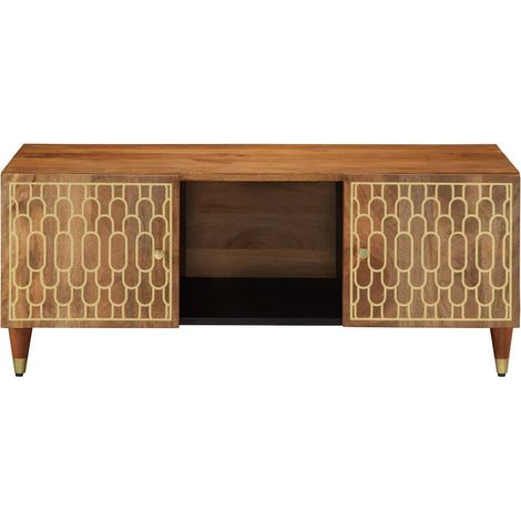 Maison Exclusive - Tavolino da Salotto 100x54x40 cm in Legno Massello di Mango (1/5)