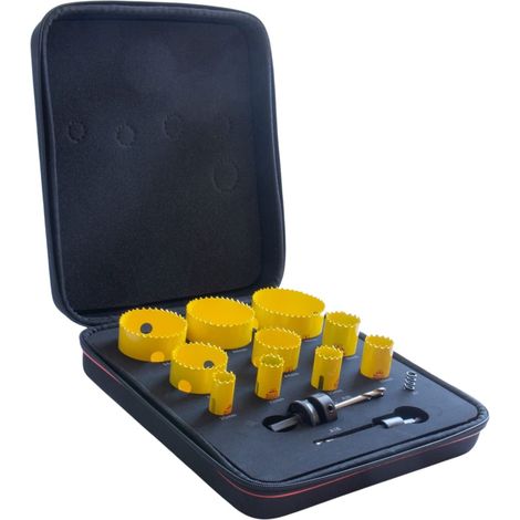Kit de scie cloche électricien Deluxe (12 pièces) (1/5)