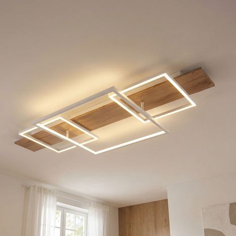 Deckenlampe Deckenleuchte LED Esszimmer 3 Stufen Dimmer Wohnzimmerlampe modern LED, Aluminium Metall, 1x 32W 2000lm 3000K, LxBxH 95x40x10 cm