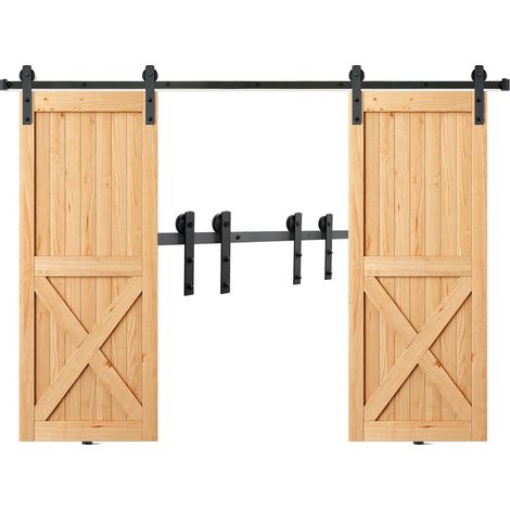 Kit Ferramenta per Porta Scorrevole della Stalla, 244 cm Binario (1/5)