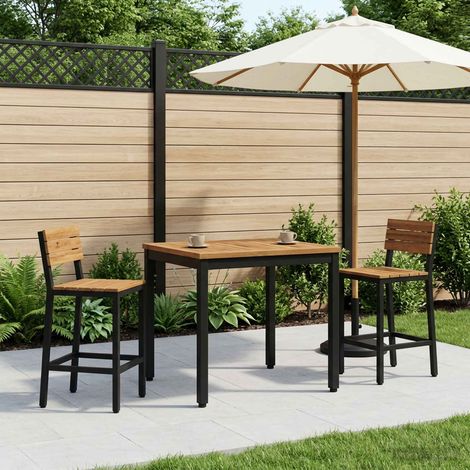 vidaXL Mesa de centro Natural y negro 49 x 60,5 x 36 cm (1/5)