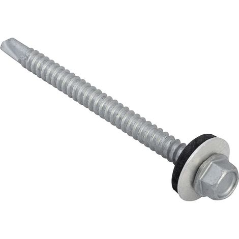 ForgeFix TFHL5570 TechFast Hex Head Roofing Screw Self-Drill Light Section 5.5 x 70mm Pack 50 FORTFHL5570