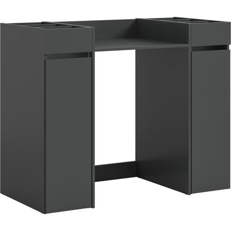 Free Waschmaschinenschrank 2 Schubladen, 8 Regale Anthrazit.