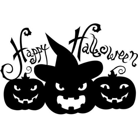 Decorazioni per finestre a tema zucca di Halloween (1/5)