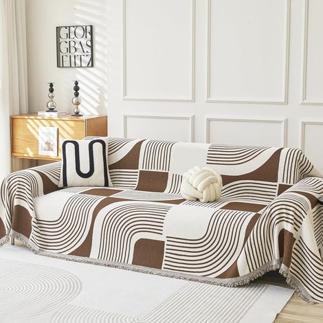 1 Housse de canapé, Chenille, Lavable, Protection, Salon, 180 x 260 cm (1/5)