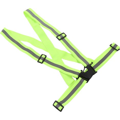 Gilet réfléchissant unisexe avec bande laser de sécurité ajustable pour la course et la marche nocturnes. (1/5)