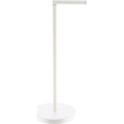 Reserve et derouleur papier wc metal - blanc - (1/5)