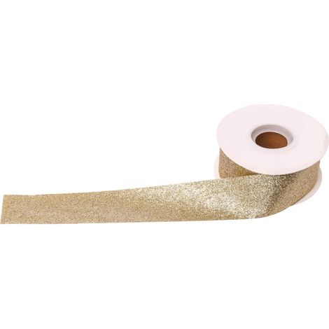 ARPIMEX Nastro Natale Decorativo Glitterato H 4 Cm L 20 Mt Gold