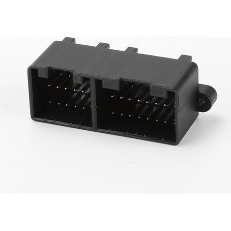 174979-2, DJ7281-1.2-10A Industrieller Kabelbaumstecker mit umspritzter Anschlussklemme, Kfz-Steckverbinder (1/4)