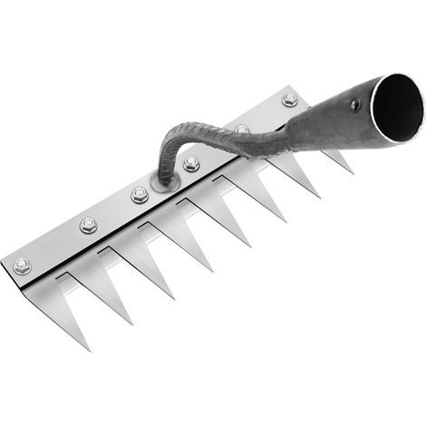 Râteau de Désherbage Multifonction en Métal, Râteau De Jardin 8 Dents, Râteau De Jardin Portable pour Désherber, (sans Manche) (1/5)