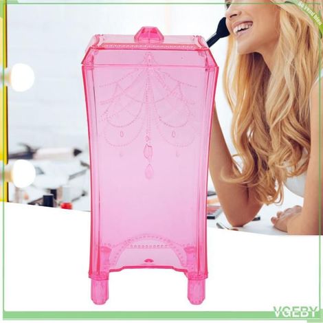Support pour tampons en coton - FAFEICY - Rose - Accès simple - Stockage sans poussière - Design contemporain (1/5)