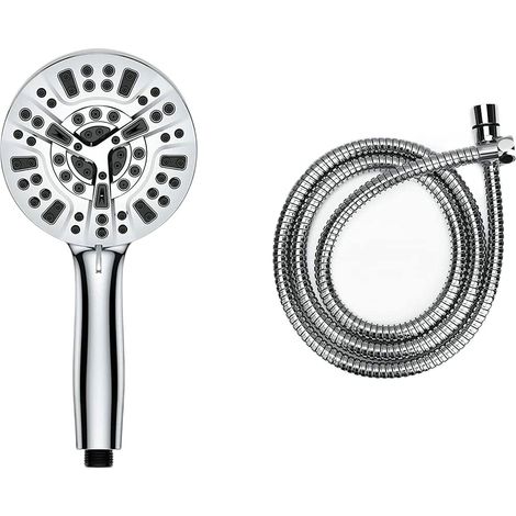 Pommeau de douche haute pression Buses anti-obstruction, lavage puissant intégré pour nettoyer la baignoire, le carrelage et les animaux (1/5)