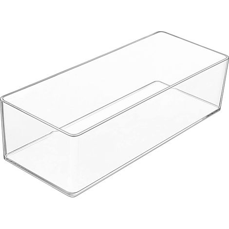Boîte de rangement cosmétique compartimentée en acrylique, boîte de rangement pour cosmétiques et présentoir à bijoux