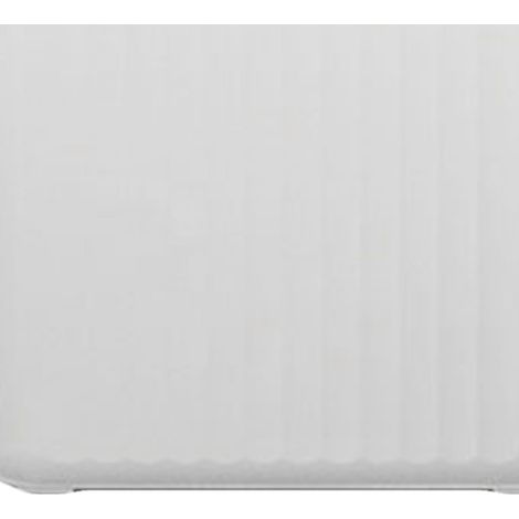 Poubelle murale avec couvercle coulissant, petite poubelle de cuisine pour chambre ou salle de bain, 9 L, blanche (1/5)