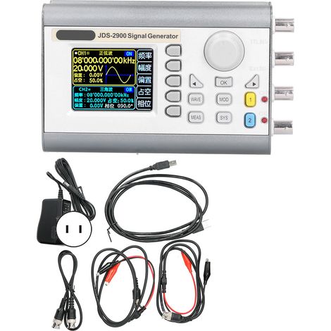 JDS2900-40M 2-Kanal-DDS-Signalgenerator mit Frequenzzähler und AC100-240V-Netzteil (1/5)