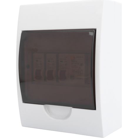 Boîtier de protection électrique 2 modules avec disjoncteur différentiel 40A 30mA et deux disjoncteurs pour garage, atelier ou maison (1/5)