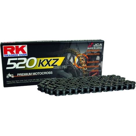 Catena di trasmissione RK (motocross) 520KXZ-120 clip (CL) Colore standard incluso (capacità: fino a 450 cc) (35 kN)