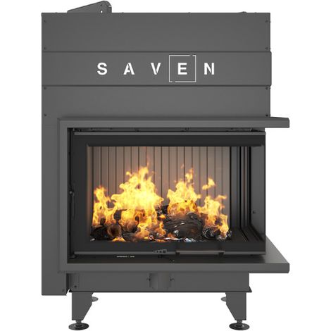 Insert de cheminée SAVEN Energy Up 75x50x47R Noir (15,1 kW) ECO (1/5)