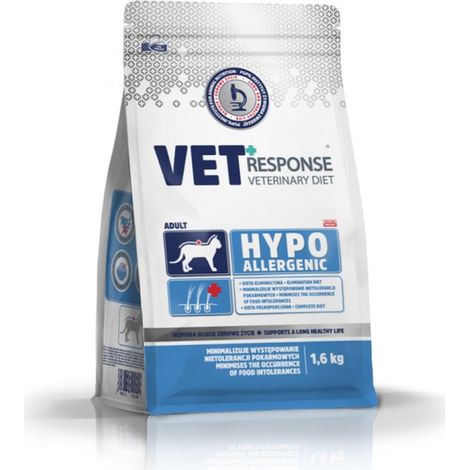 Aliment sec vétérinaire pour chats VET RESPONSE hypoallergénique 1,6 kg (1/5)