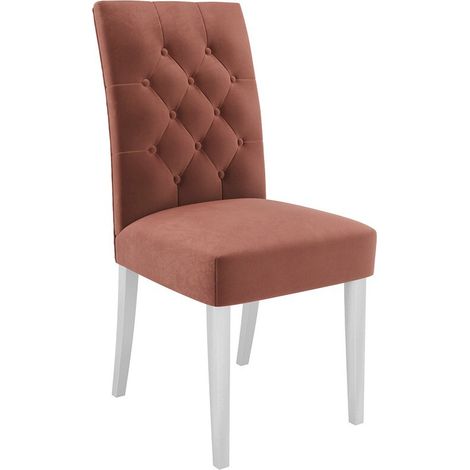 Silla Racine 111, Blanco + Magic Velvet 2258, 102x47x61cm, Tapiz, De madera, Madera
