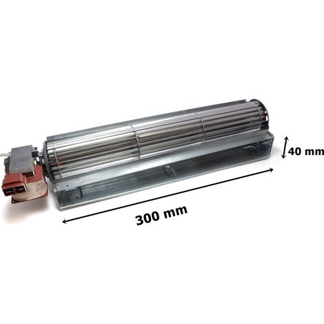 VENTOLA TANGENZIALE CM 30 + MOTORE SINISTRO 220 STUFA LEGNA PELLET CUCINA SP 320