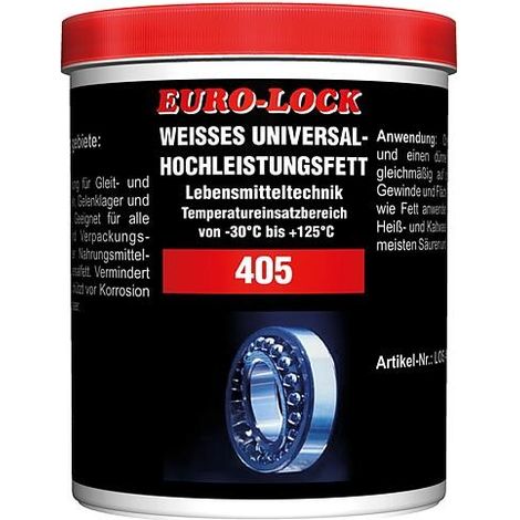 Graisse universel haute puiss. blanche, EURO-LOCK LOS 405 boîte 1l