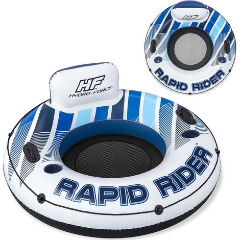 Flotador de natacion rapid rider diametro 135 cm 2 asas bestway 43116
