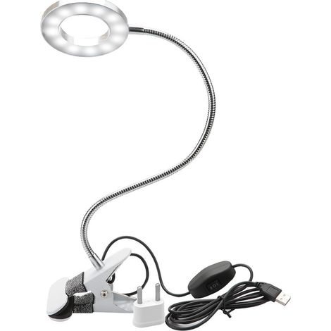 Lampe de bureau portable USB pour maquillage, lampe de table pour tatoueur, lumière LED avec pince (1/5)