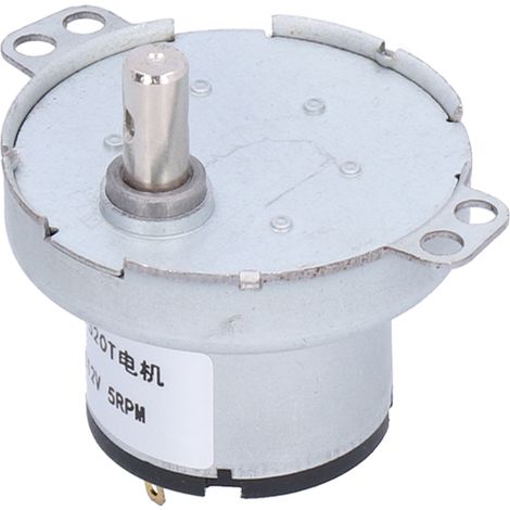 Moteur synchrone JS-520T, moteur à engrenages CC 12 V 5 tr/min durable pour produits électroniques (1/5)