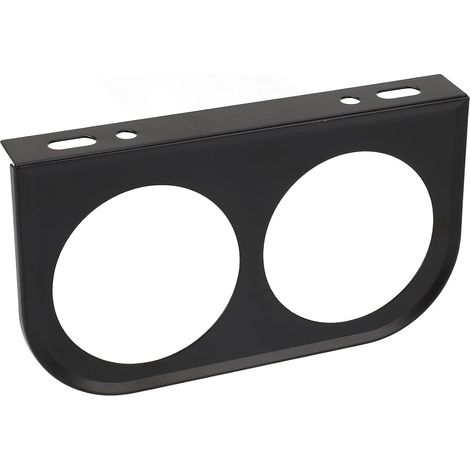 Metal Dashboard Bracket for 2-Hole 52mm Gauge Support, Universal Dashboard Gauge, Stable Fit, Simple Installation for Car Owners (BLACK) (1/5)