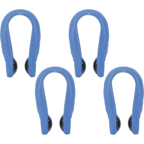 4 pinces d'acupression magnétiques bleues en forme de pouce pour main, portables, avec clip. (1/5)