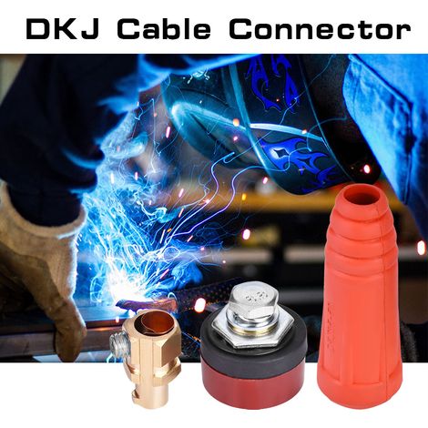 connecteur rapide de câble de soudage de style européen rouge DKJ35-50, adaptateur à fixation rapide (1/5)