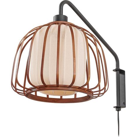 Lindby Lámpara de pared 'Davella' en Marrón