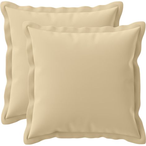 Kissenbezug 2 stk. HOUTEN Beige 45 x 45 cm Polyester vidaXL