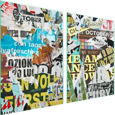 Piastra protettiva in vetro per fornelli, 2x45x52 cm, stile Pop Art. (1/5)