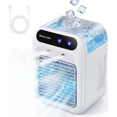 Leise tragbare Klimaanlage, 500 ml tragbarer Luftkühler, Mini-Klimaanlage, tragbare Klimaanlage geeignet für Zuhause, Büro und Camping (1/5)