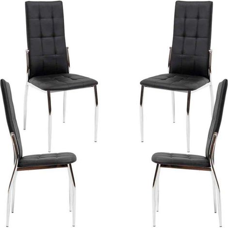 Packs Sillas Comedor - Pack 4 Sillas Galet - Negro