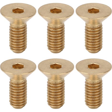 50 Stück Senkkopf-Innensechskantschrauben aus reinem Kupfer mit Flachkopf, Hardware-Zubehör M5M5 x 12 (1/5)