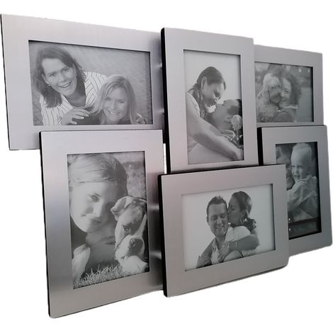 Portafoto collage da tavolo album cornice metallo 10x15 per ritratti moderno a 6 foto vintage bellissimo e particolare (1/5)