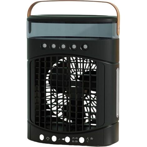 Ventilateur de bureau à économie d'énergie avec veilleuse, ventilateur de bureau oscillant portable (1/2)